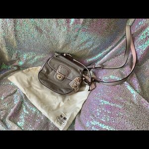 Coach grey cross body bag